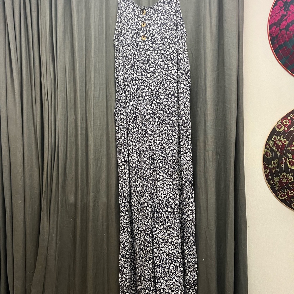 Accessorize Navy and White Floral jumpsuit